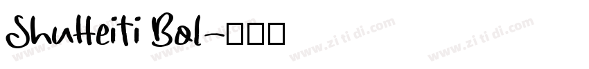 ShuHeiTi Bol字体转换